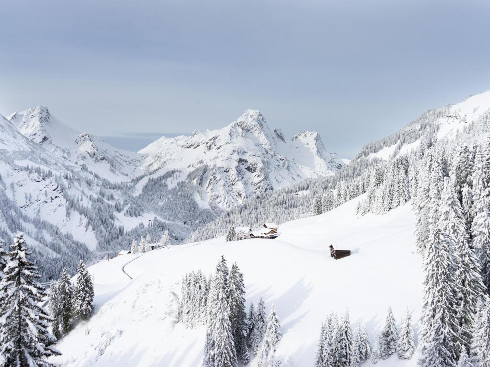 Apartment In Schroecken Near Ski Area Екстериор снимка